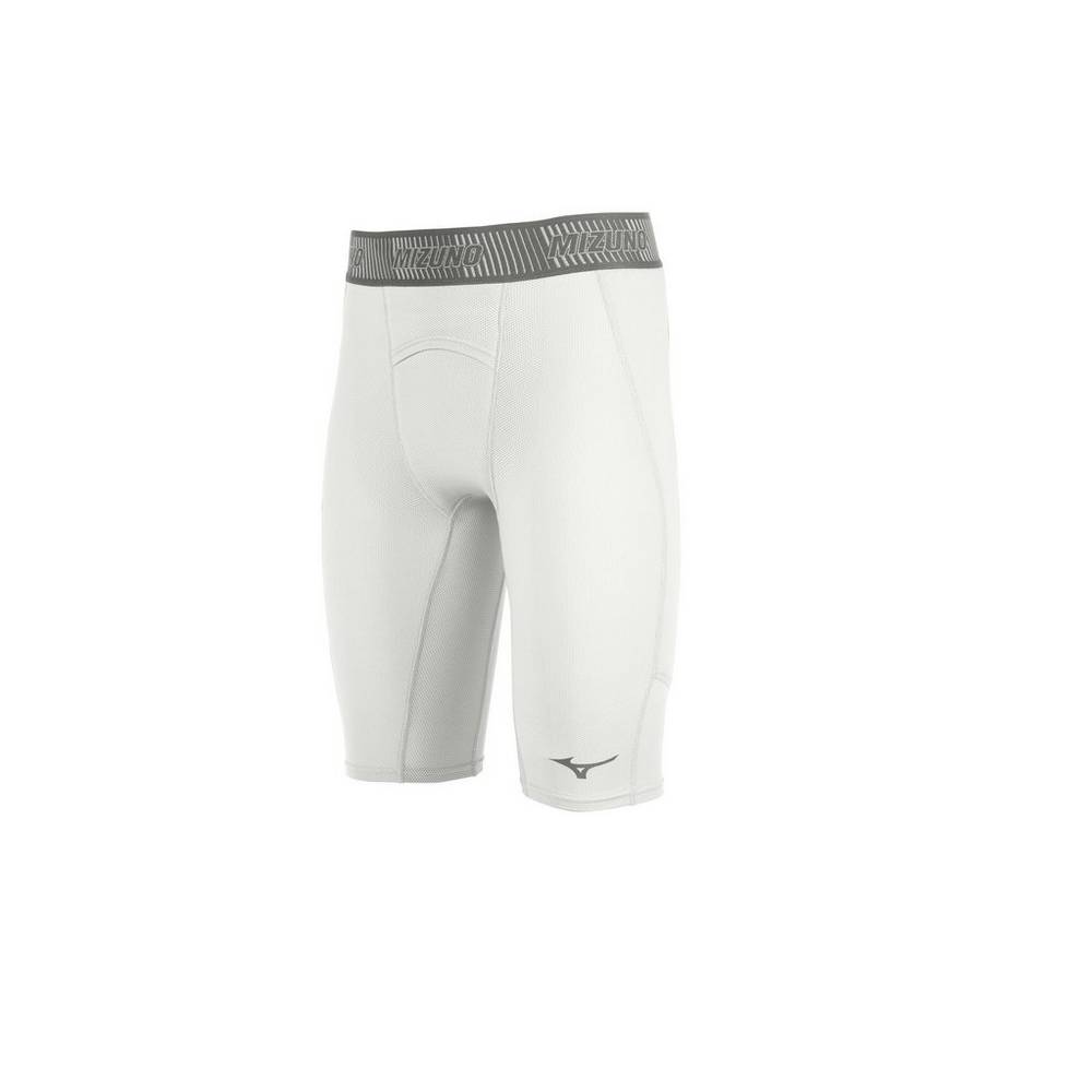 Pantaloncini Mizuno Baseball Aero Vent Padded Sliding Uomo - Bianche - 95134-GCHN